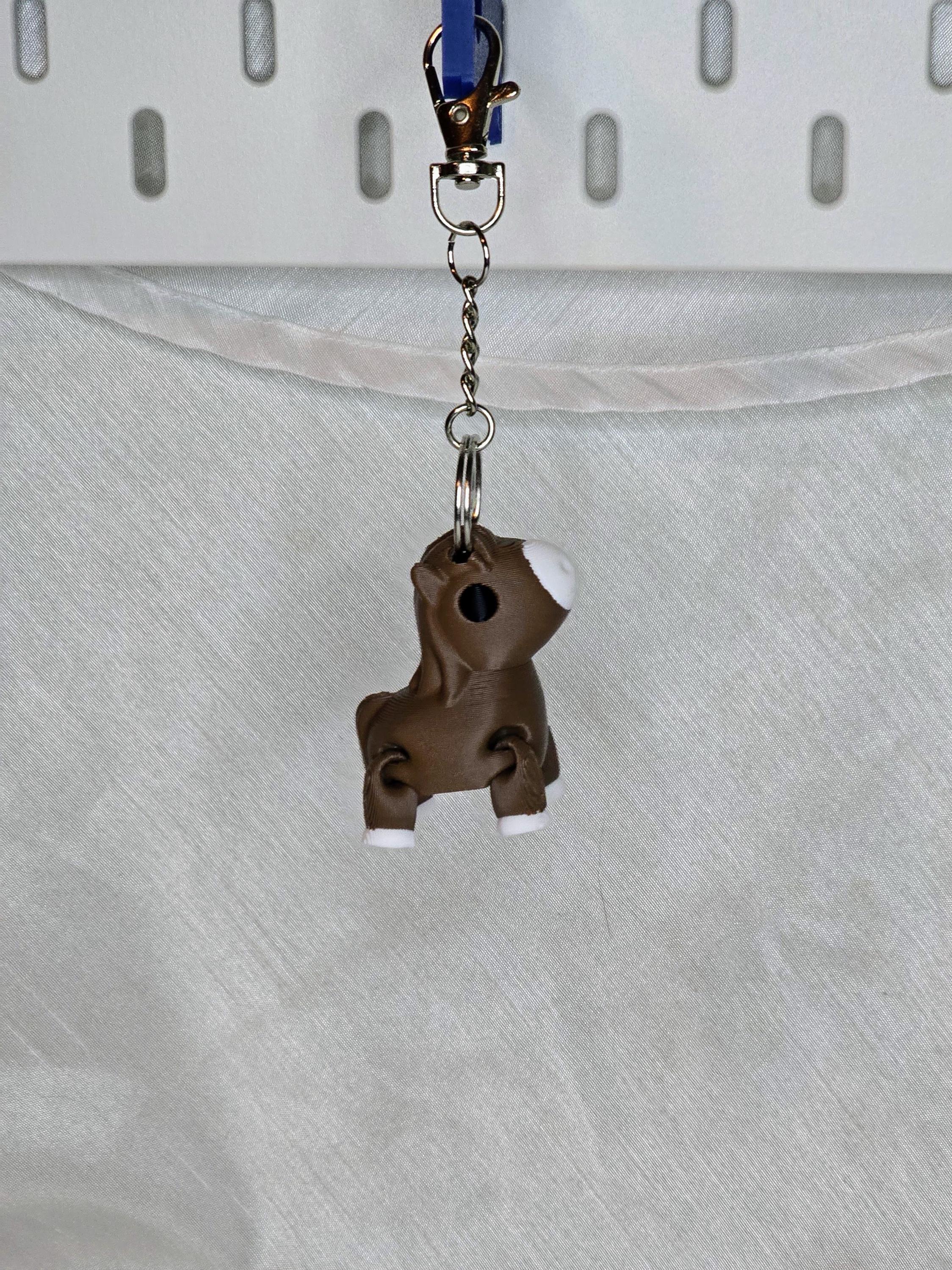 Chestnut Horse Keychain