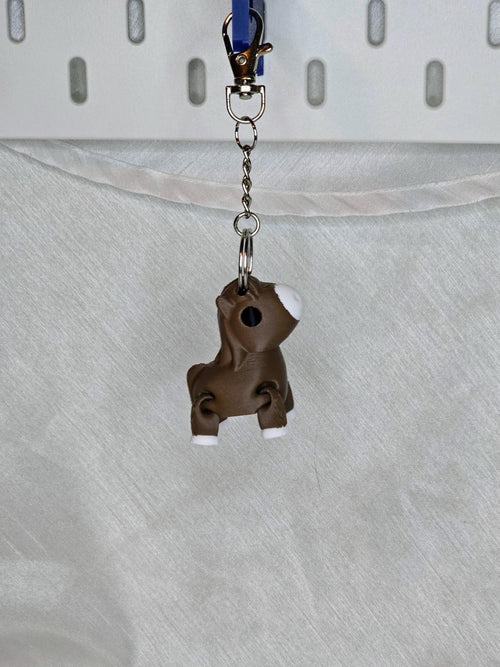 Chestnut Horse Keychain