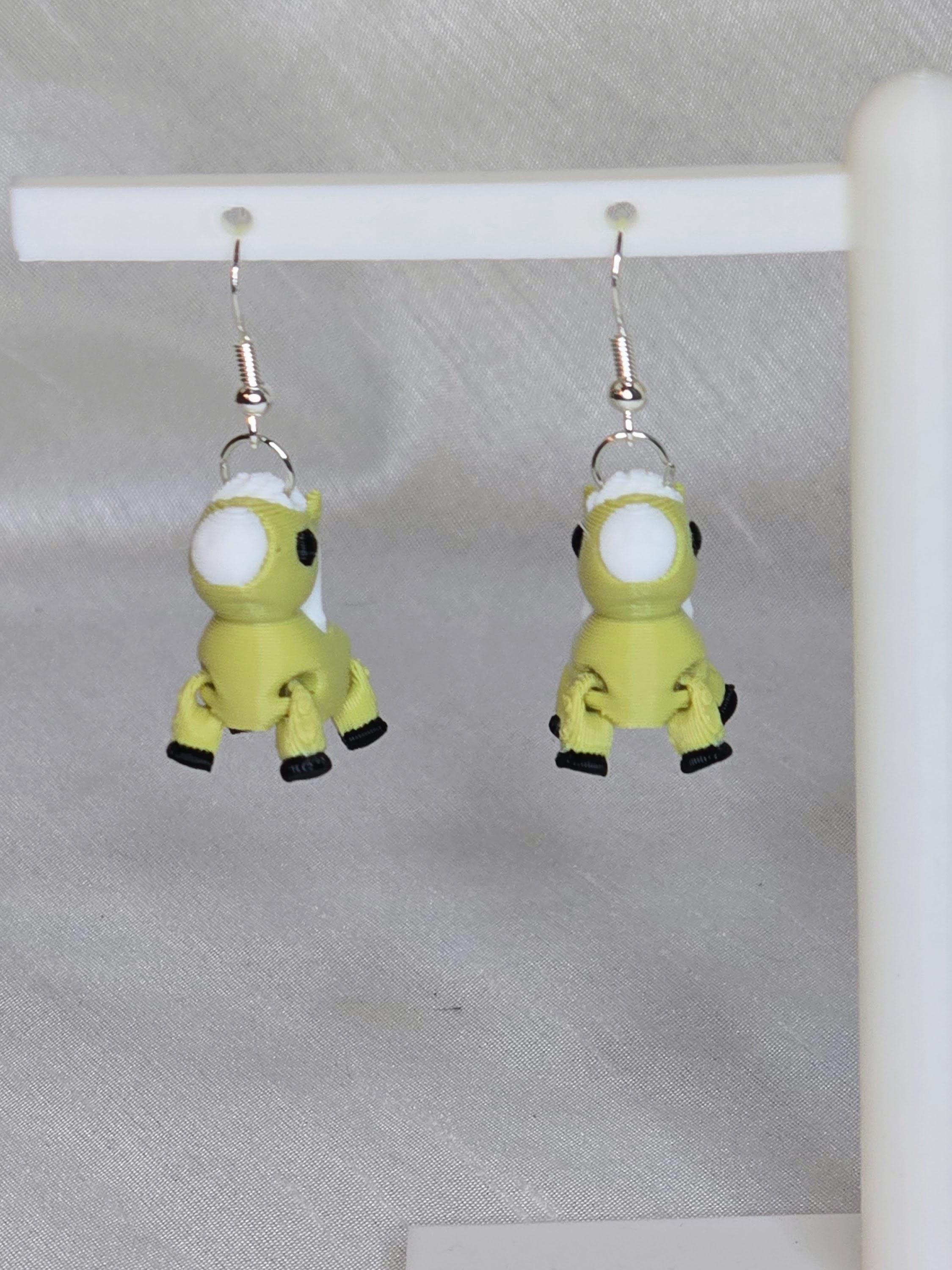 Cute Palomino Horse Earring