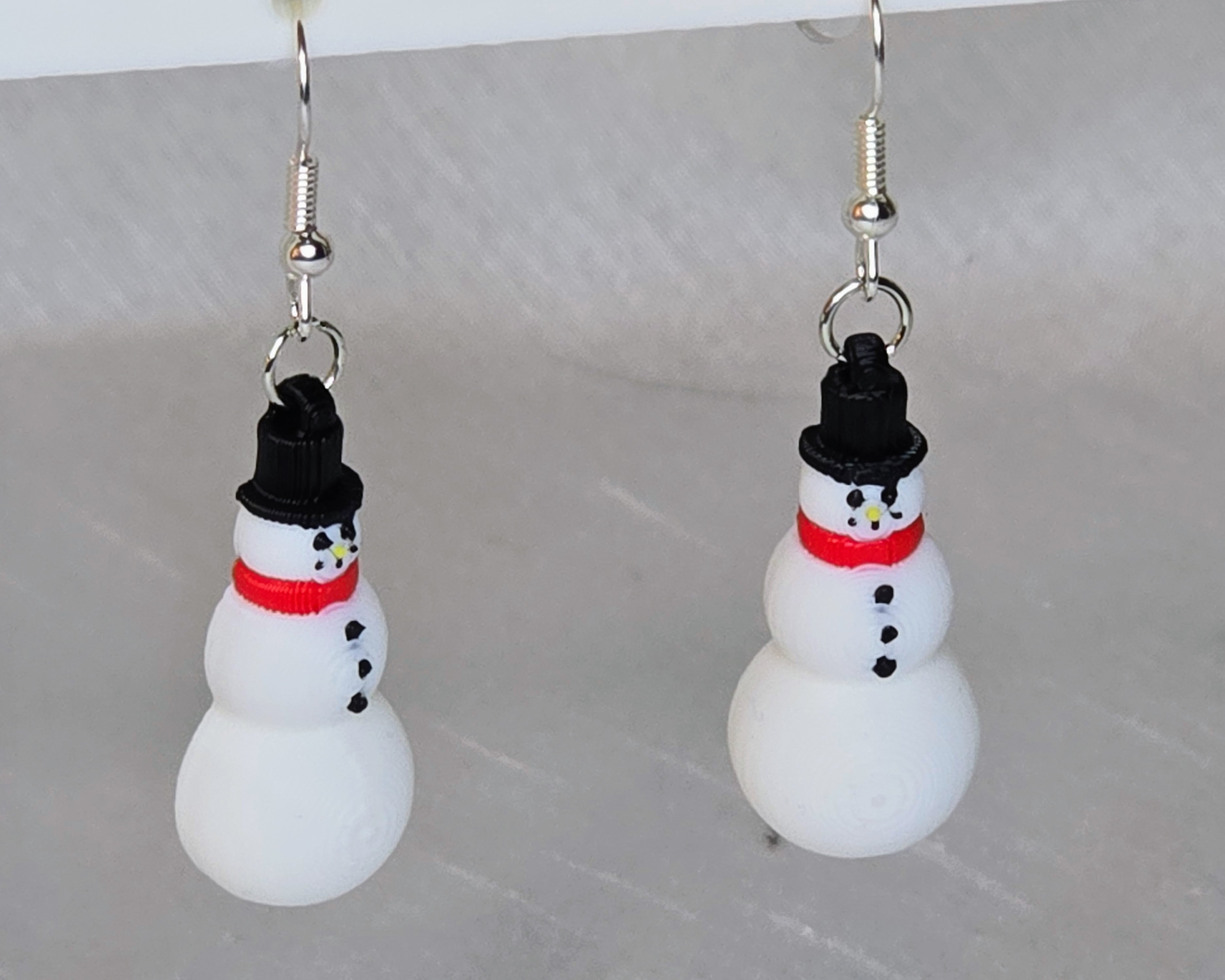 Snowman Earrings