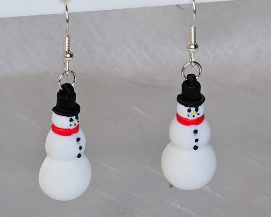 Snowman Earrings