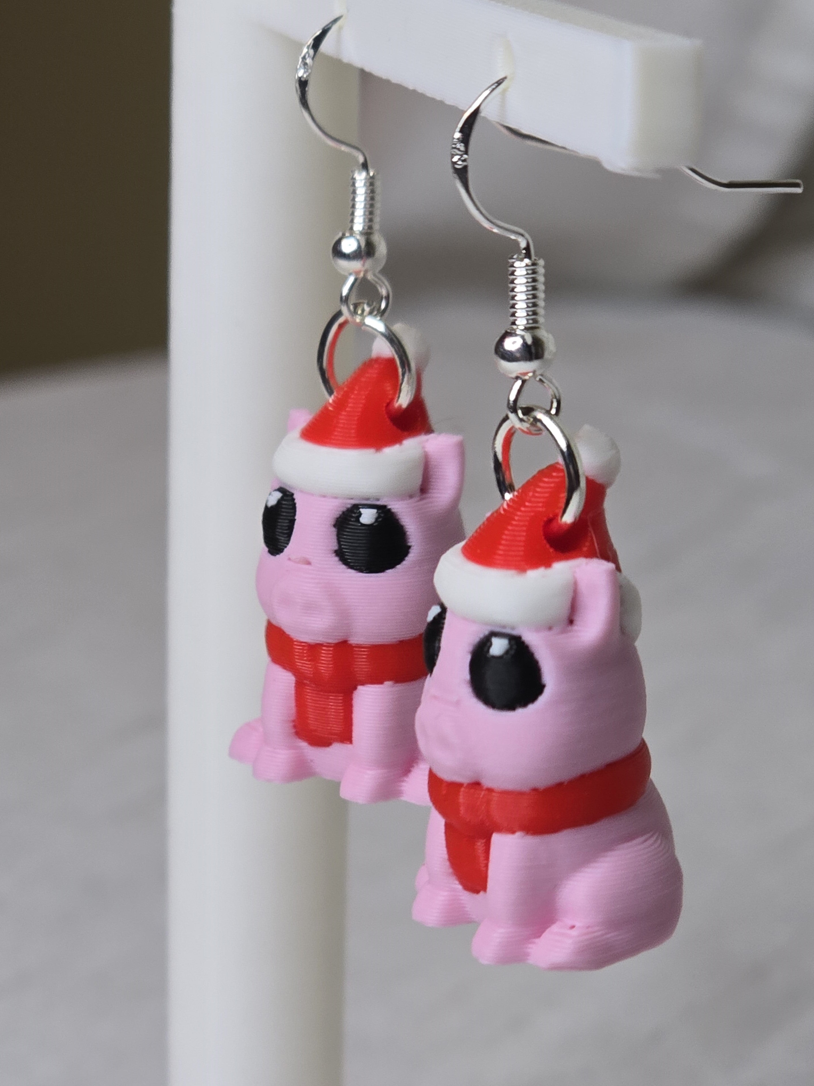 Winter Pig Earrings