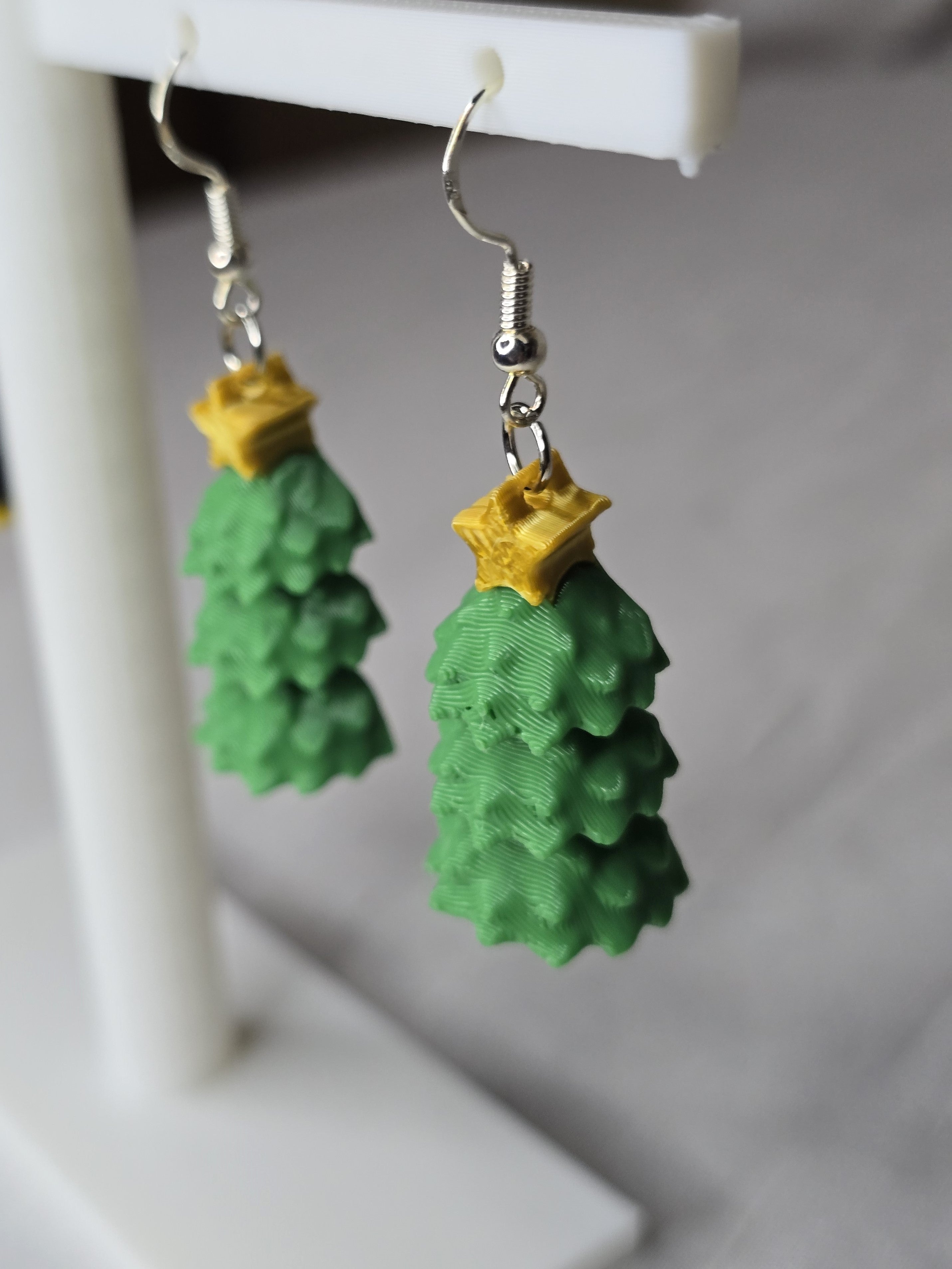 Christmas Tree with Star Earrings