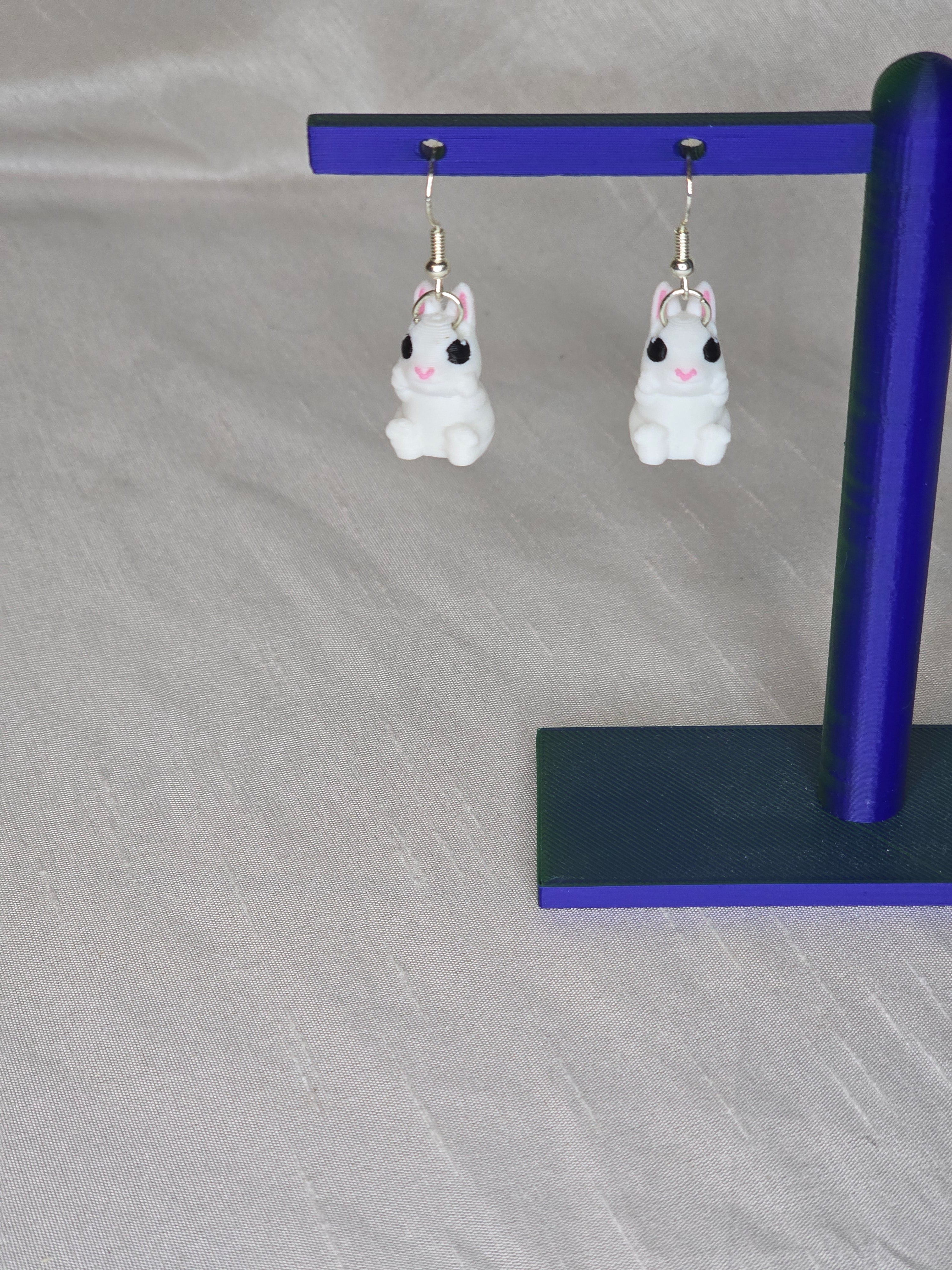 White Rabbit Earrings