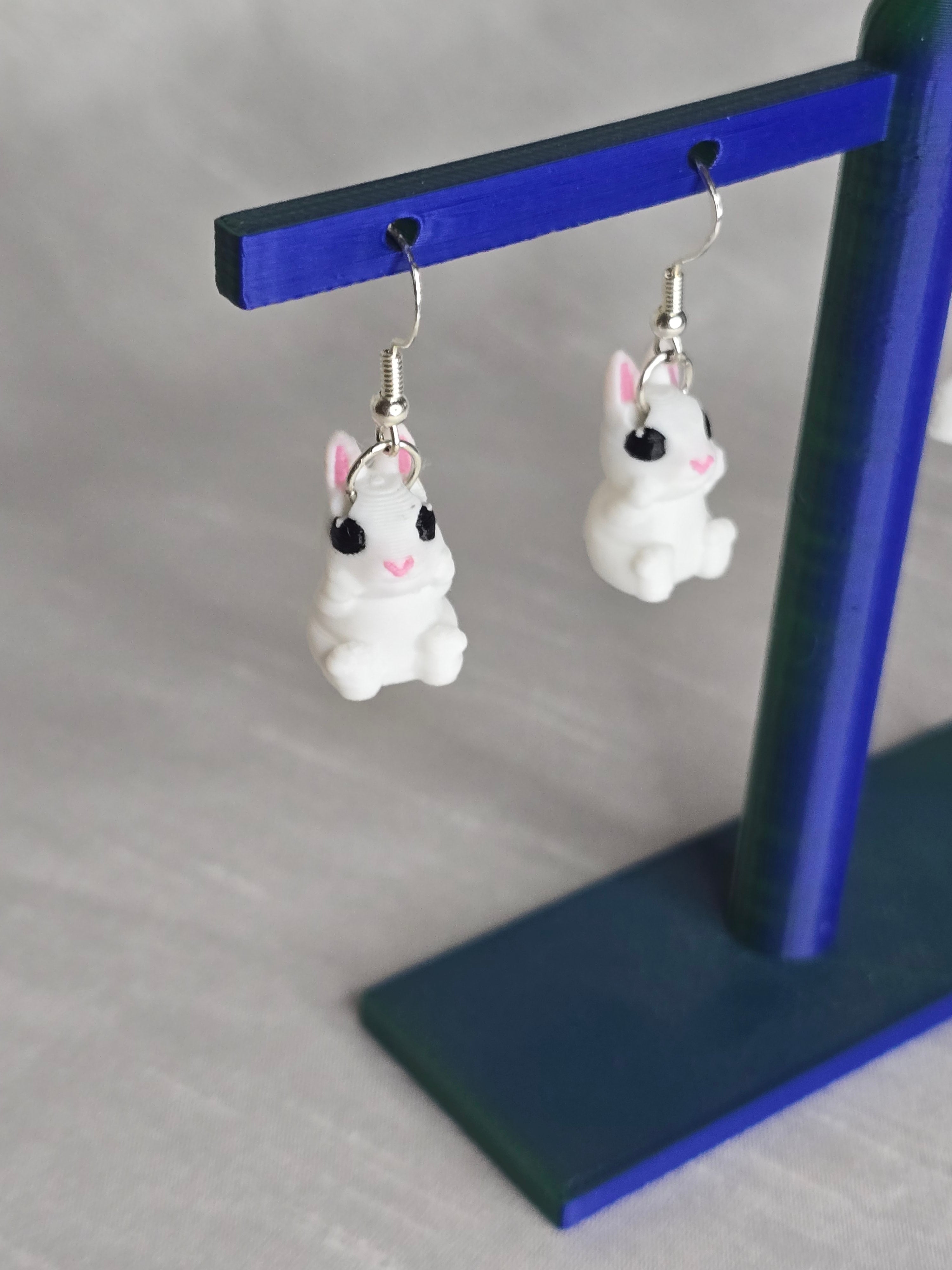 White Rabbit Earrings