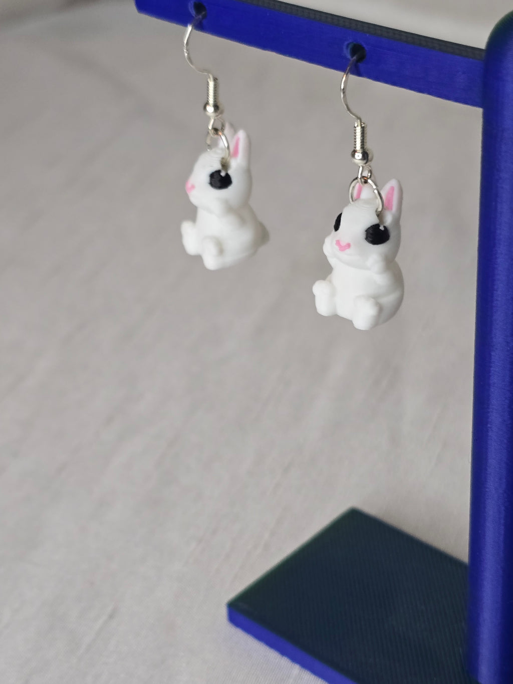 White Rabbit Earrings