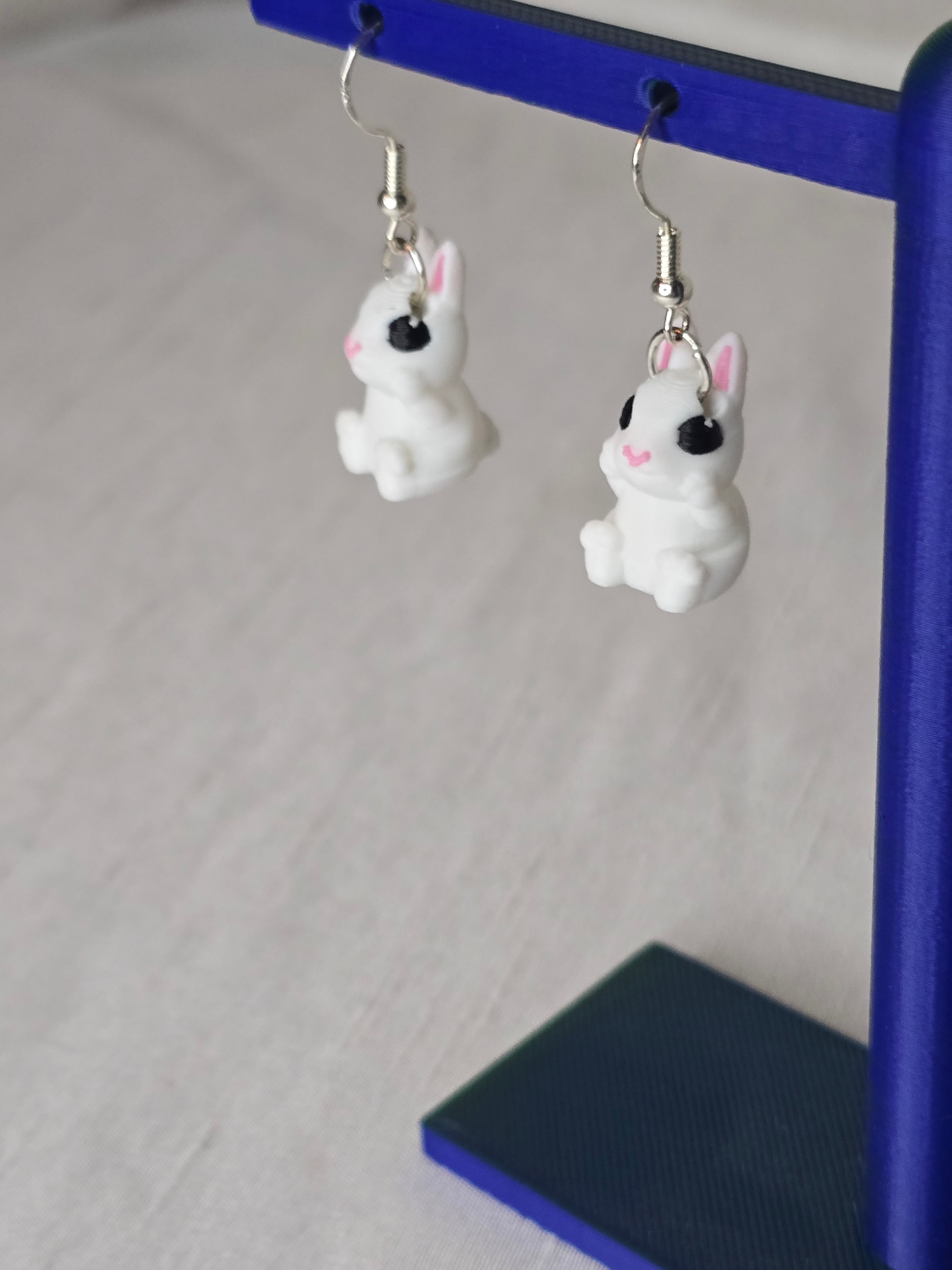 White Rabbit Earrings