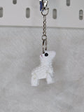 White Lamb Keychain/Zipper Pull