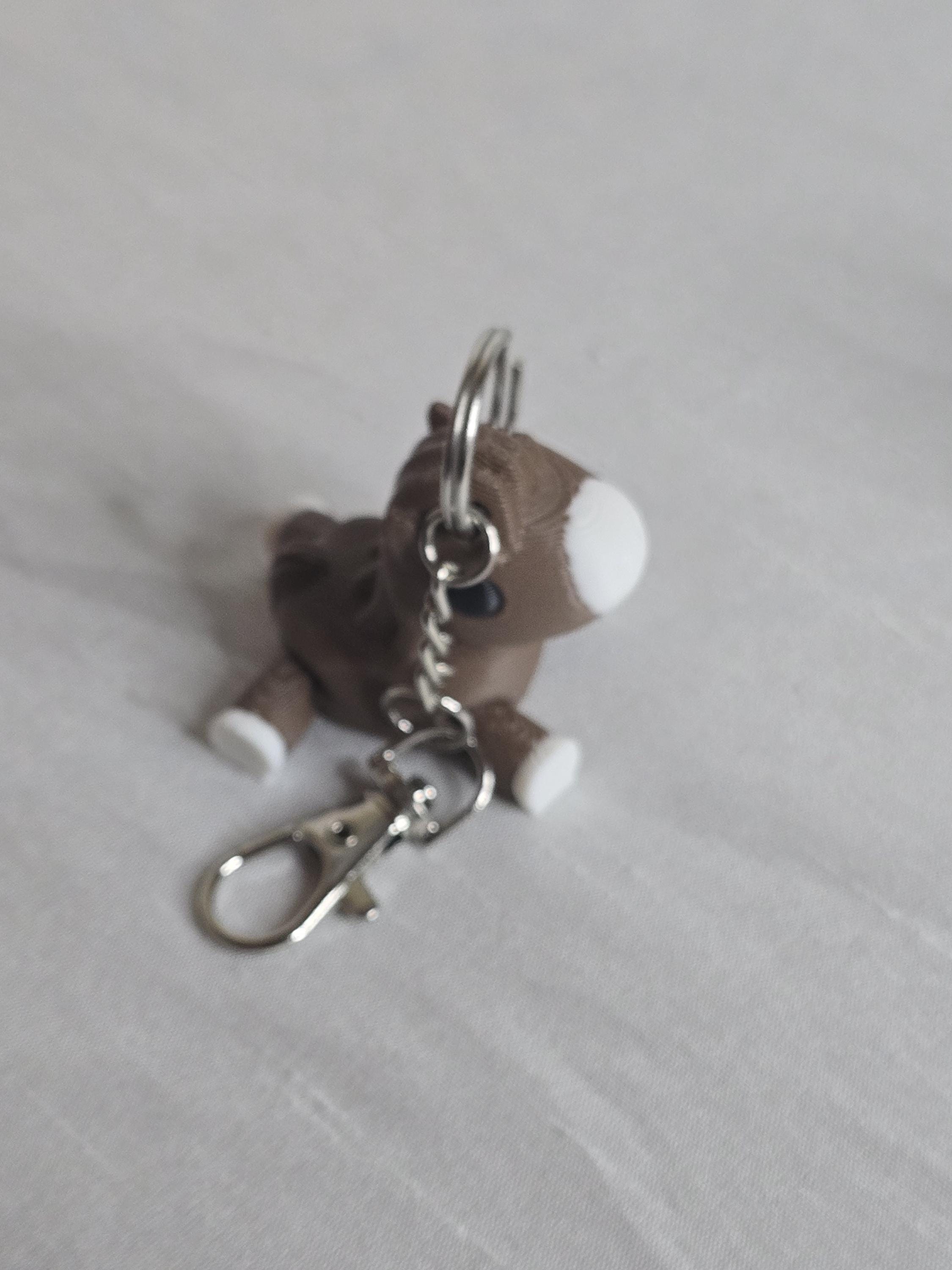 Chestnut Horse Keychain