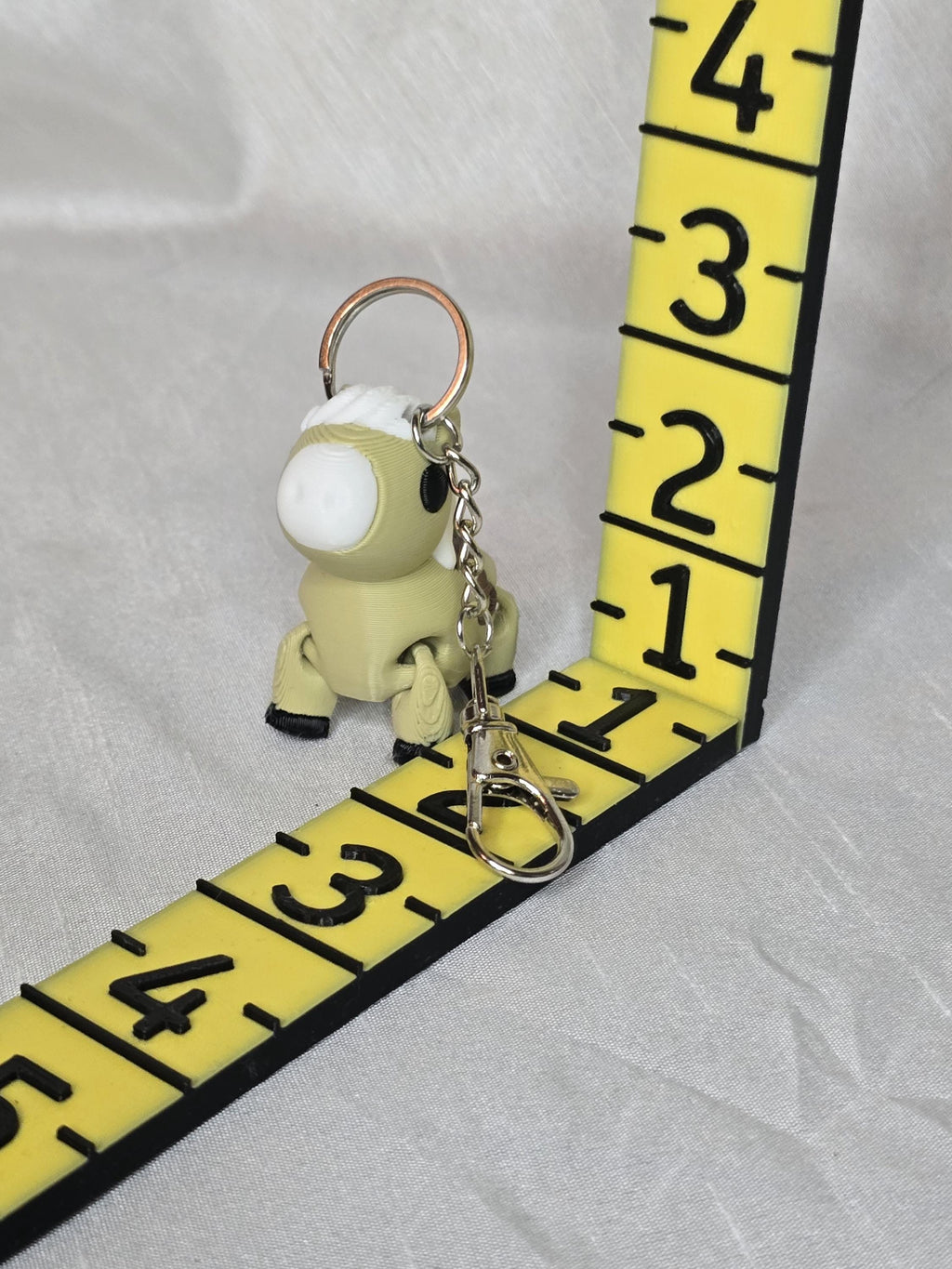 Palomino Horse with Saddle Keychain