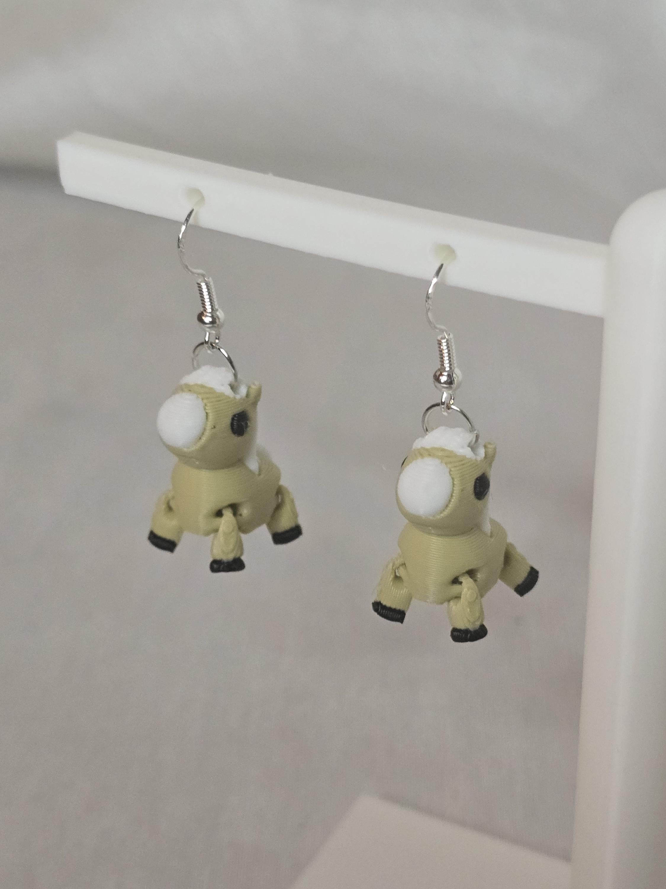 Cute Palomino Horse Earring
