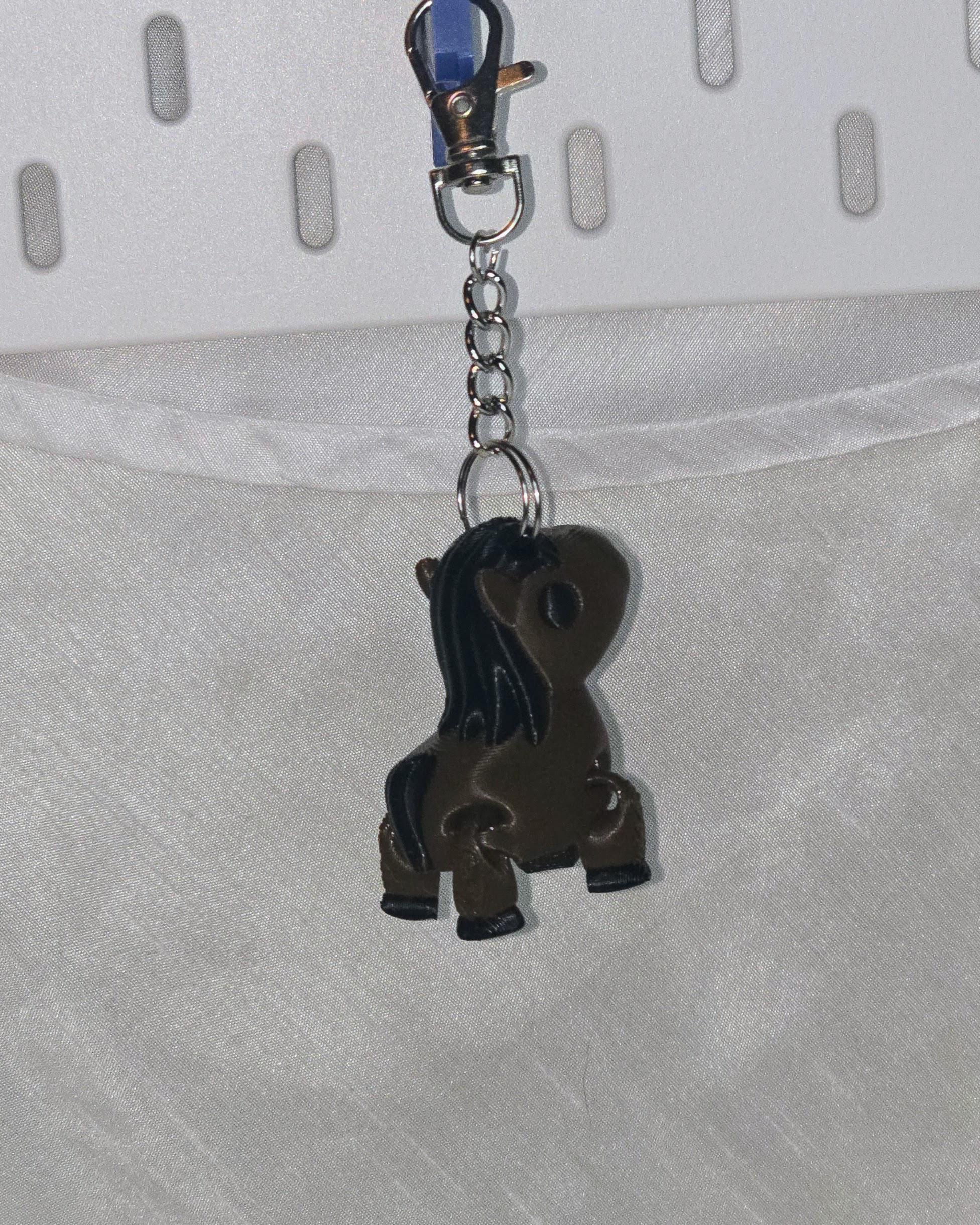 Little Brown Horse Keychain