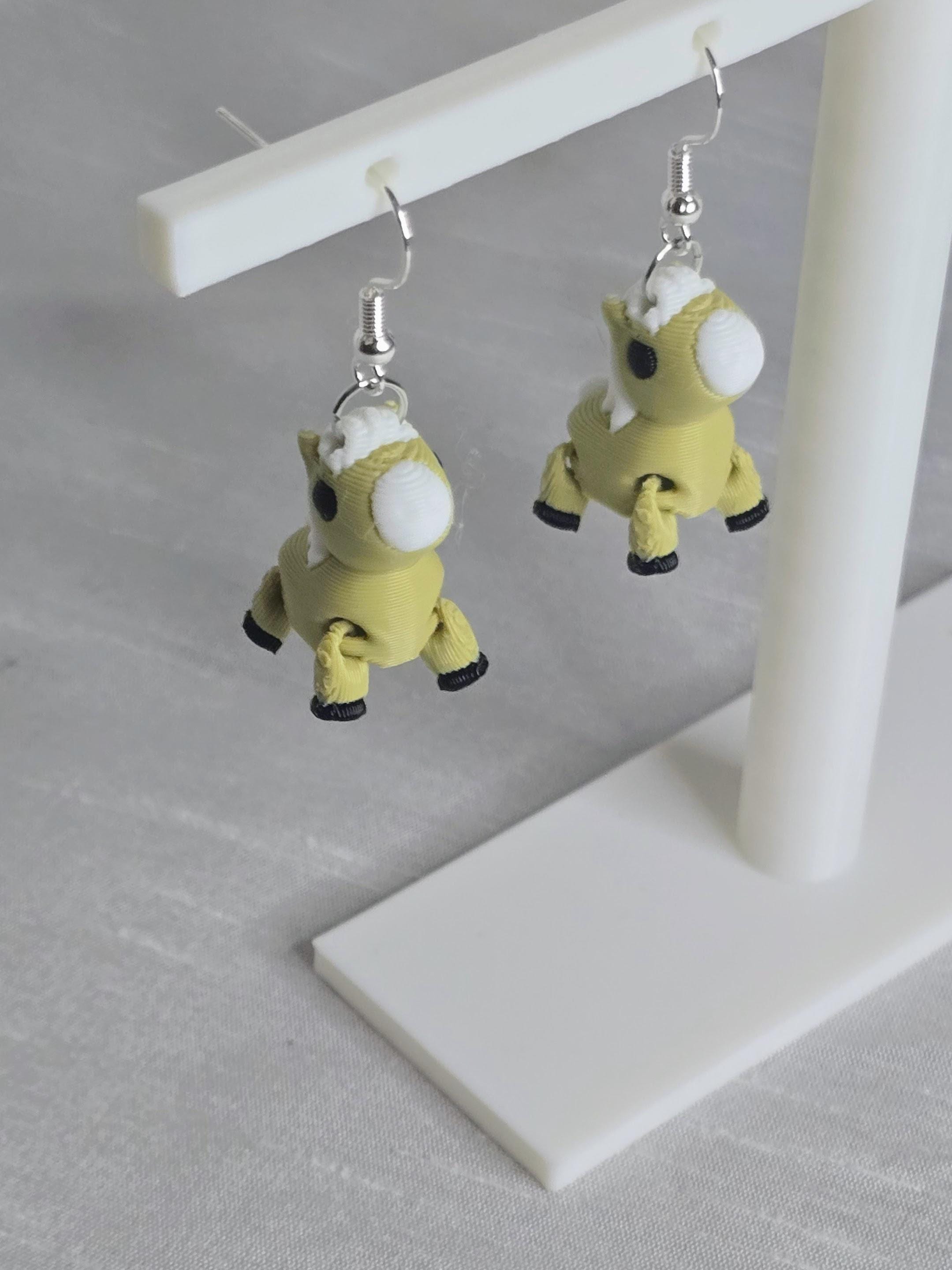 Cute Palomino Horse Earring